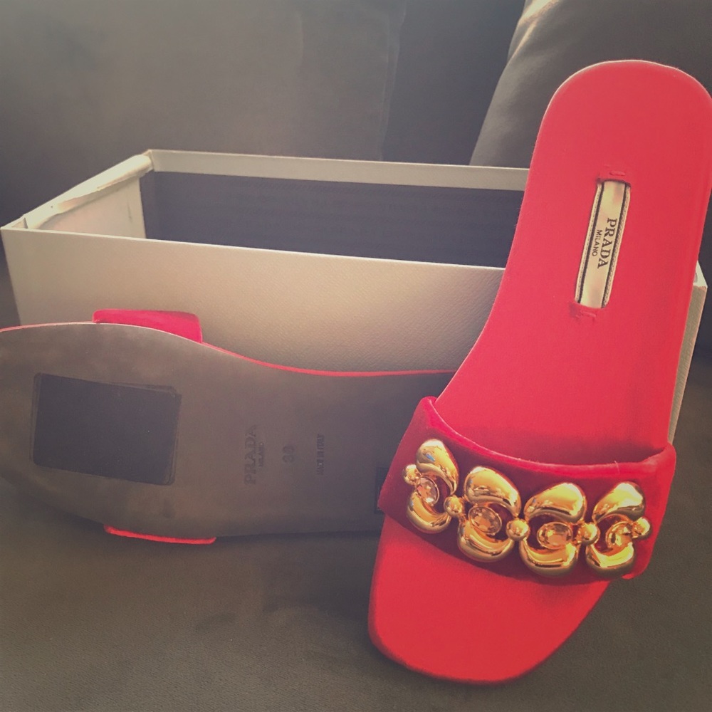 Prada slip ons
